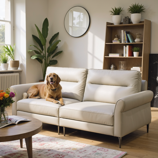 Amalfi 全頭層真皮梳化 | 防貓爪設計 高背電動梳化 | 現代意大利風格