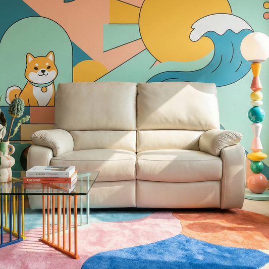 Latte 零靠牆電動推腰梳化